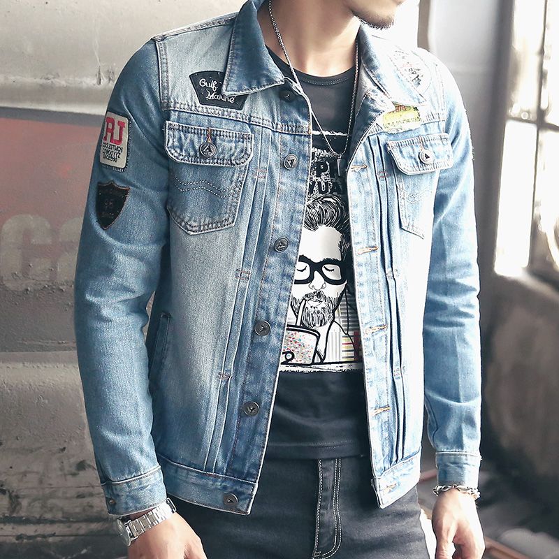 moda masculina jaqueta jeans 