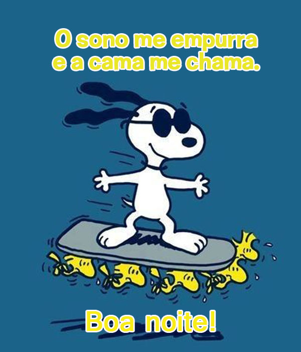 Imagens de Boa noite Snoopy com Frases para Entreter sua Noite