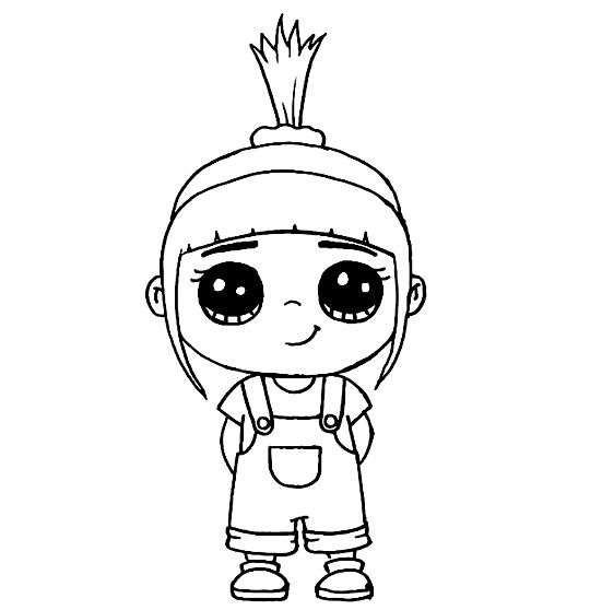 Desenhos Tumblr - Primeiro desenho da pagina: Bonequinha Kawaii